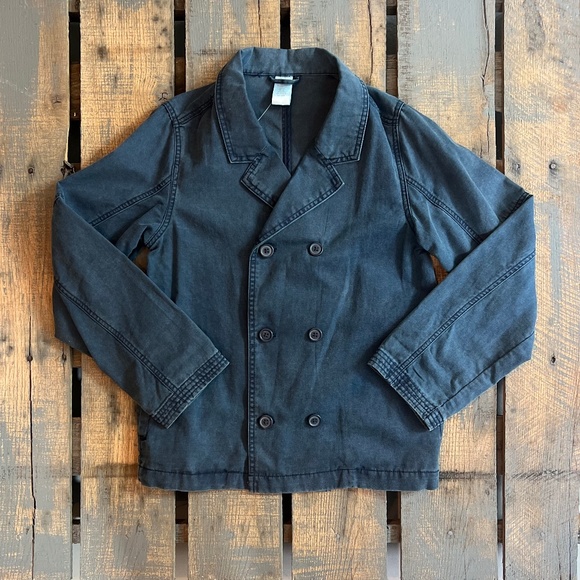 Kids [Gymboree] Navy Blue Casual Blazer NWT 100% Cotton Jacket | Large 10 · 12 - Picture 10 of 11